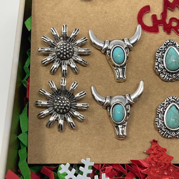 Western Earrings in Christmas Gift Box for Women and Girls - Cowgirl Earring - Picture 7 of 11